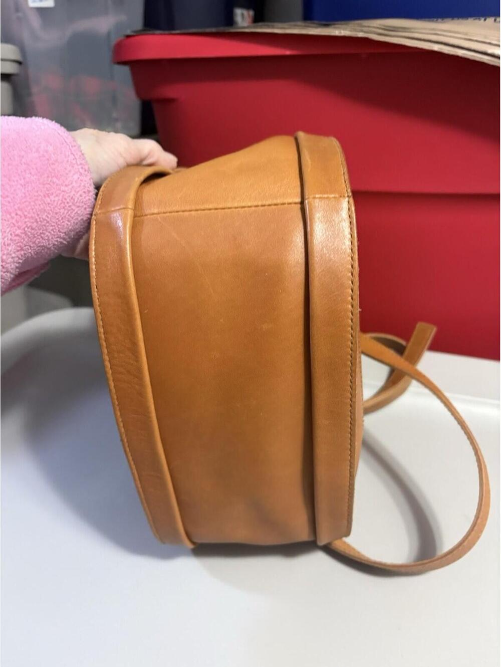 Madewell X5803 Burnished Caramel Leather the Sydney Crossbody Bag - Picture 3 of 16